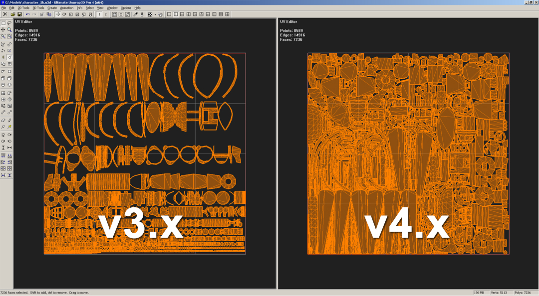 Pack UVs vs Pack UVs (Pro)